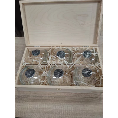 Jägerglass whiskys pohár készlet díszdobozban